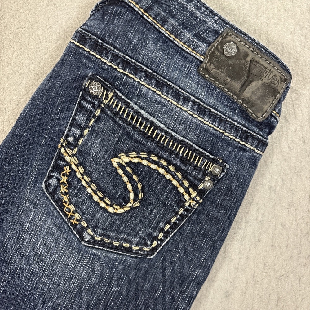 Silver Jeans Co Aiko Bootcut Jeans Womens 28 Blue Denim Low Rise
